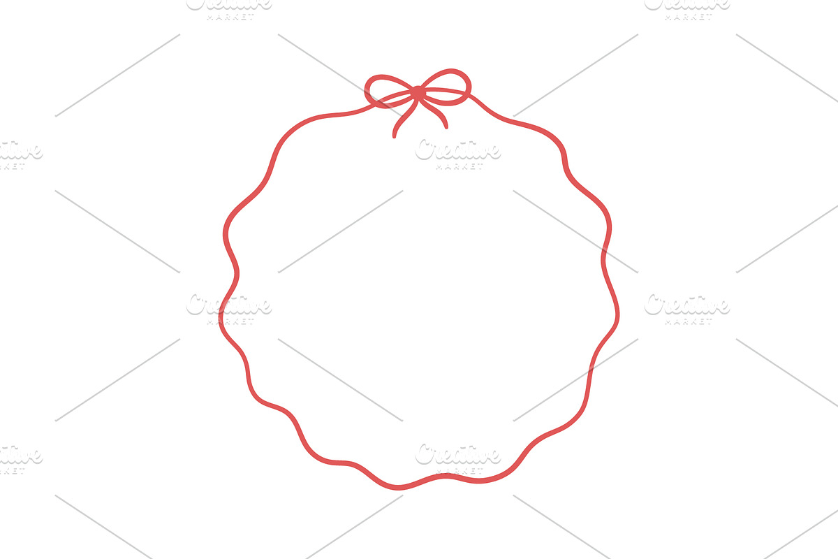 Bow circle coquette frames, an Object Graphic by Elena Pimukova (Photo 3 of 9)