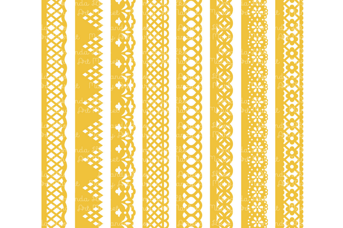 Sunshine Yellow Lace Borders, an Illustration by Amanda Ilkov (Photo 4 of 5)