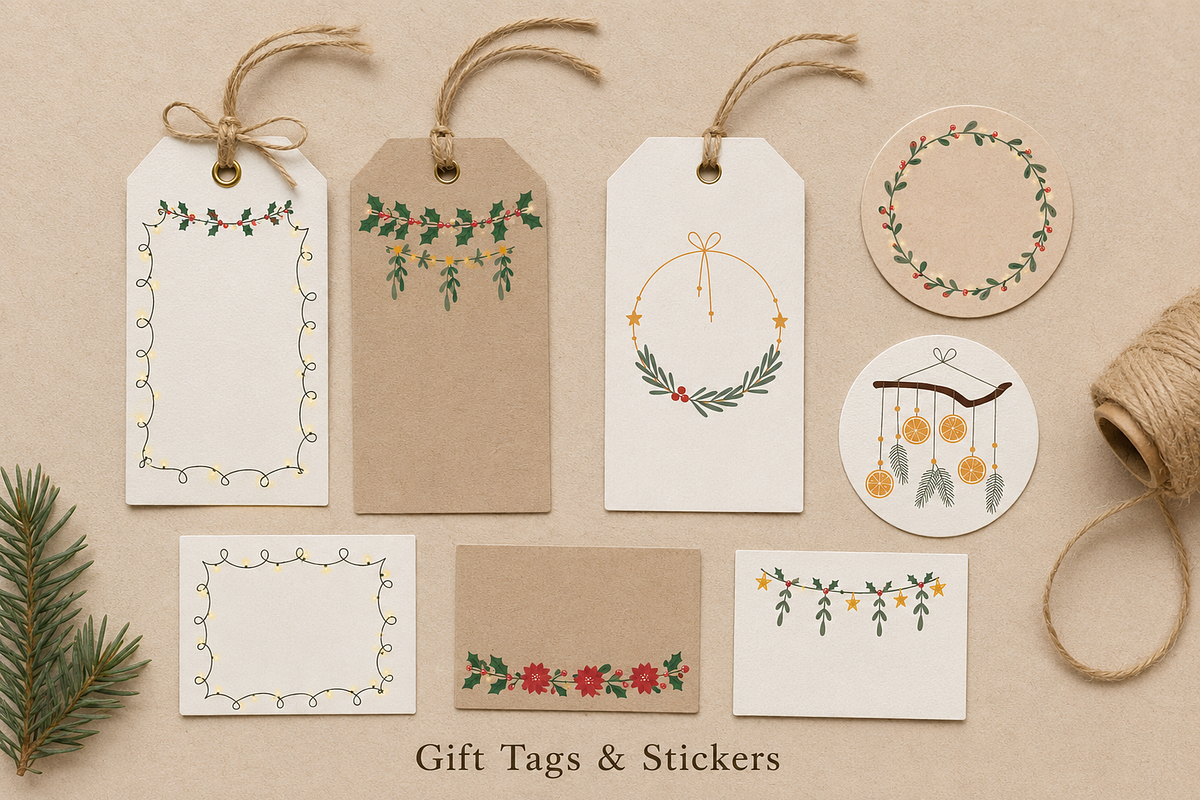 Christmas Decorations Illustrations, a Seasonal Illustration by Anna Studio (Photo 5 of 11)
