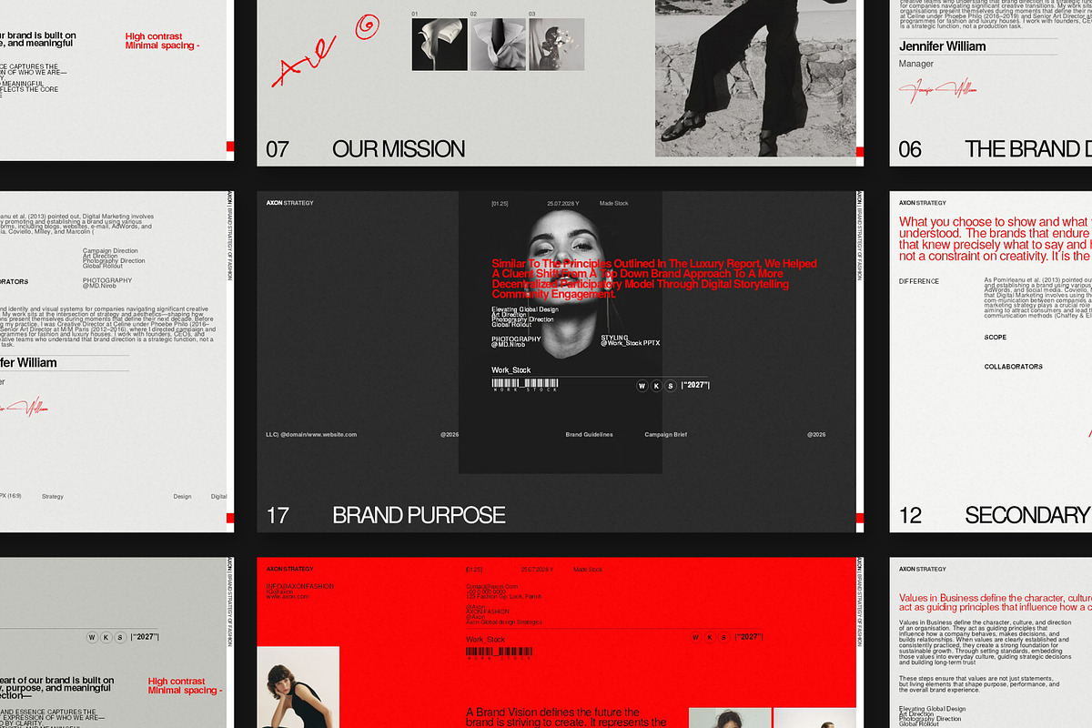 AXON | Brand Strategy Template, a Presentation Template by Work_Stock (Photo 4 of 10)