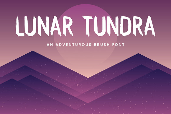 Lunar Tundra Brush Font preview 8