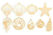 30 Coastal Earrings Laser Cut SVG, an Object Graphic by DreamCafeArt (Thumbnail 6 of 7)