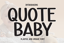 Quote Baby | Script Font