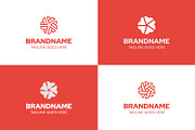 Letter V and Y Star Flower Logo Set, a Branding & Logo Template by Pray Art Design Studio (Thumbnail 1 of 2)