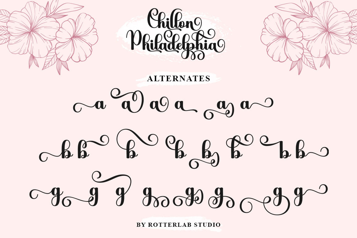 Chillon Philadelphia, a Script Font by Rotterlab Studio (Photo 8 of 8)