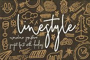 LineStyle Signature with Doodles, a Script Font by Deeezy (Thumbnail 6 of 6)