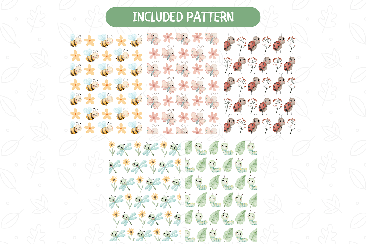Cute Little Love Bugs Clipart, an Illustration by TatiMockup (Photo 4 of 5)
