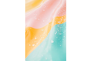 Abstract colorful fabric with water, an Abstract Photo by Lermont51