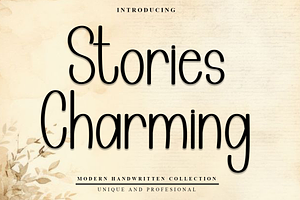 Stories Charming, a Sans Serif Font by FreshTypeINK