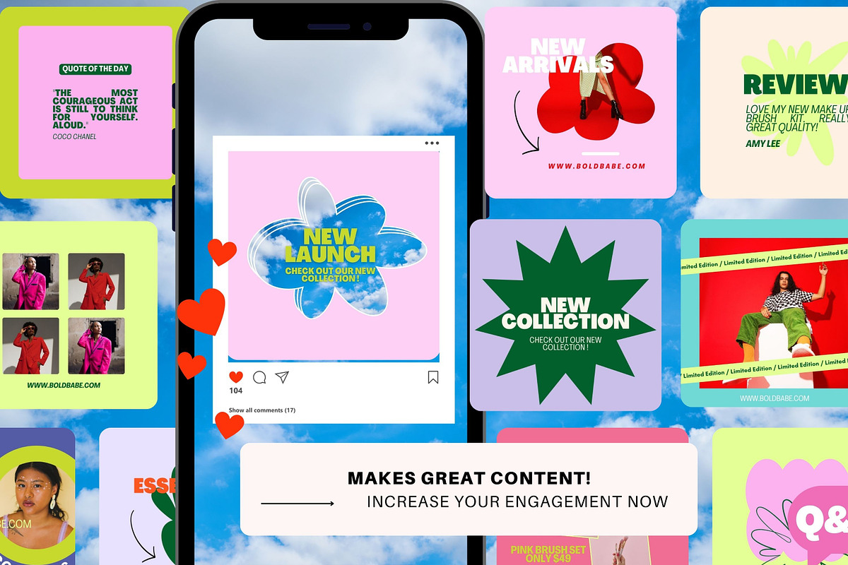 Small Business Instagram Posts, a Social Media Template by Hell Yeah Designs (Photo 2 of 9)