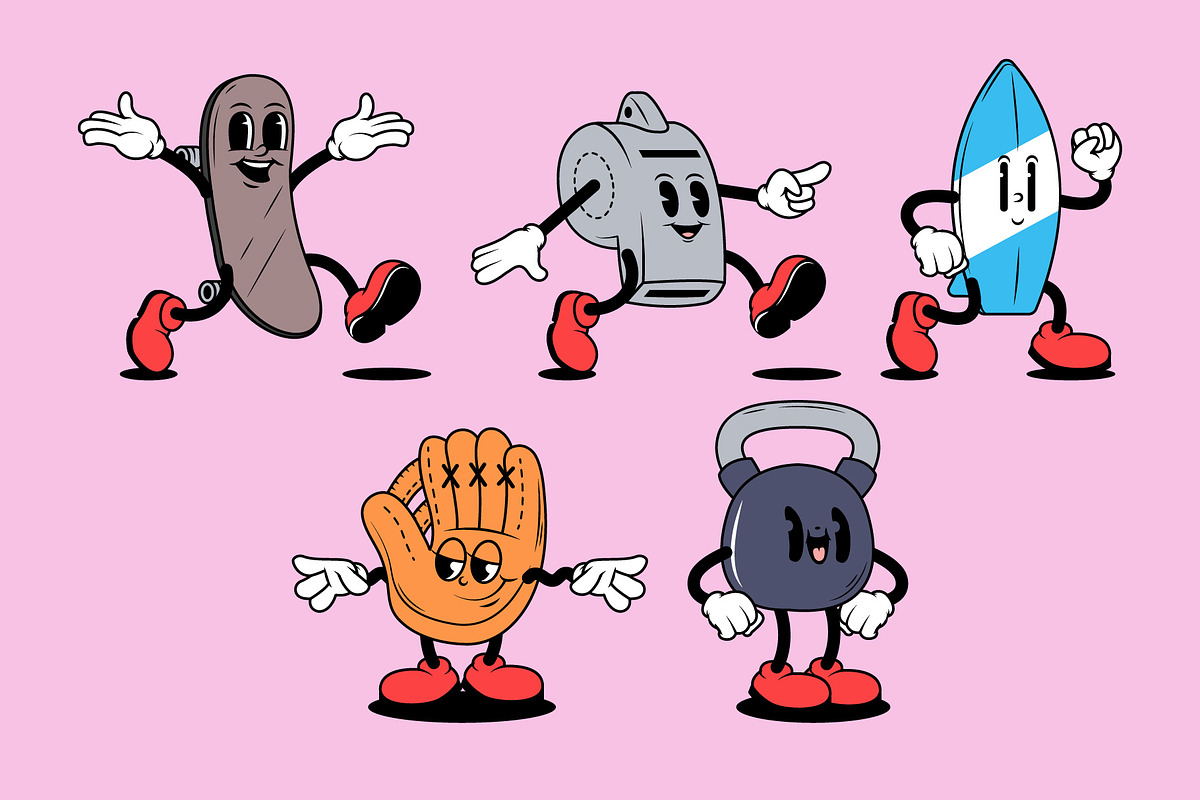 Cartoon Sports Characters, a Sport Illustration by Sandypramana (Photo 6 of 10)