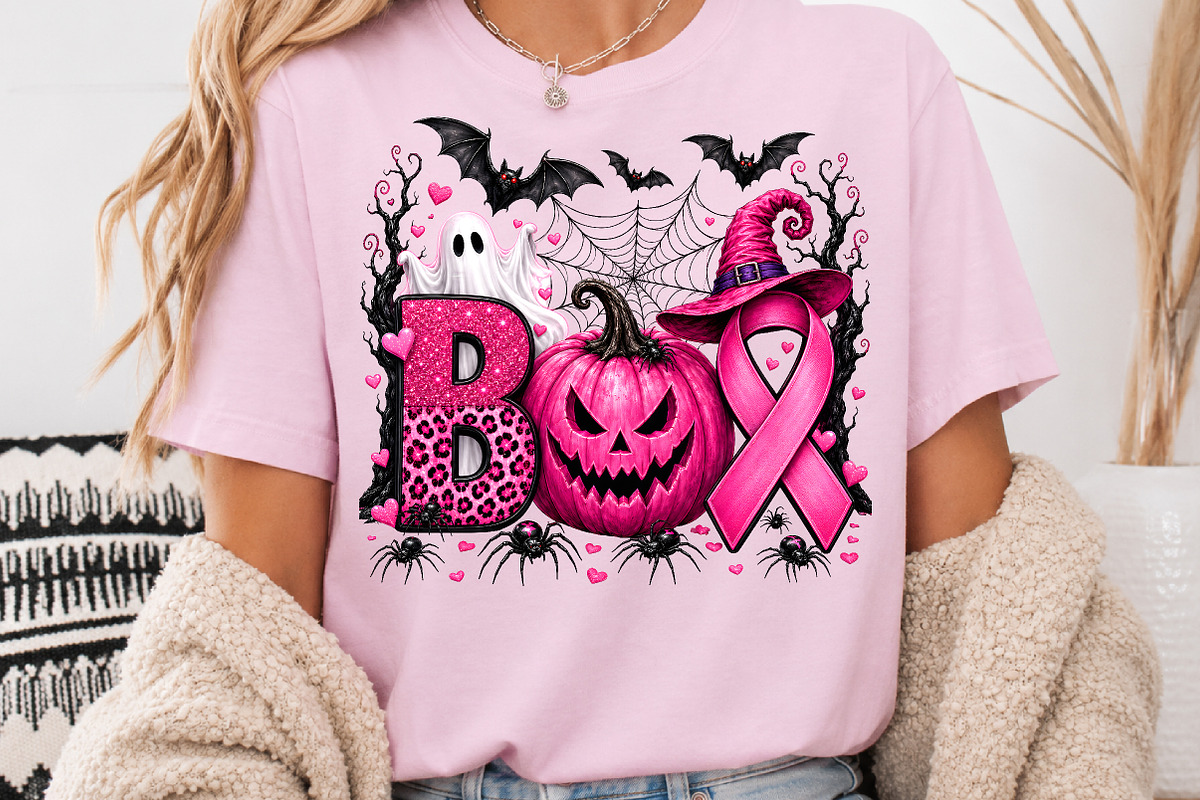 Breast Cancer Awareness Pink Ghost, a Seasonal Illustration by Rose Art (Photo 4 of 5)