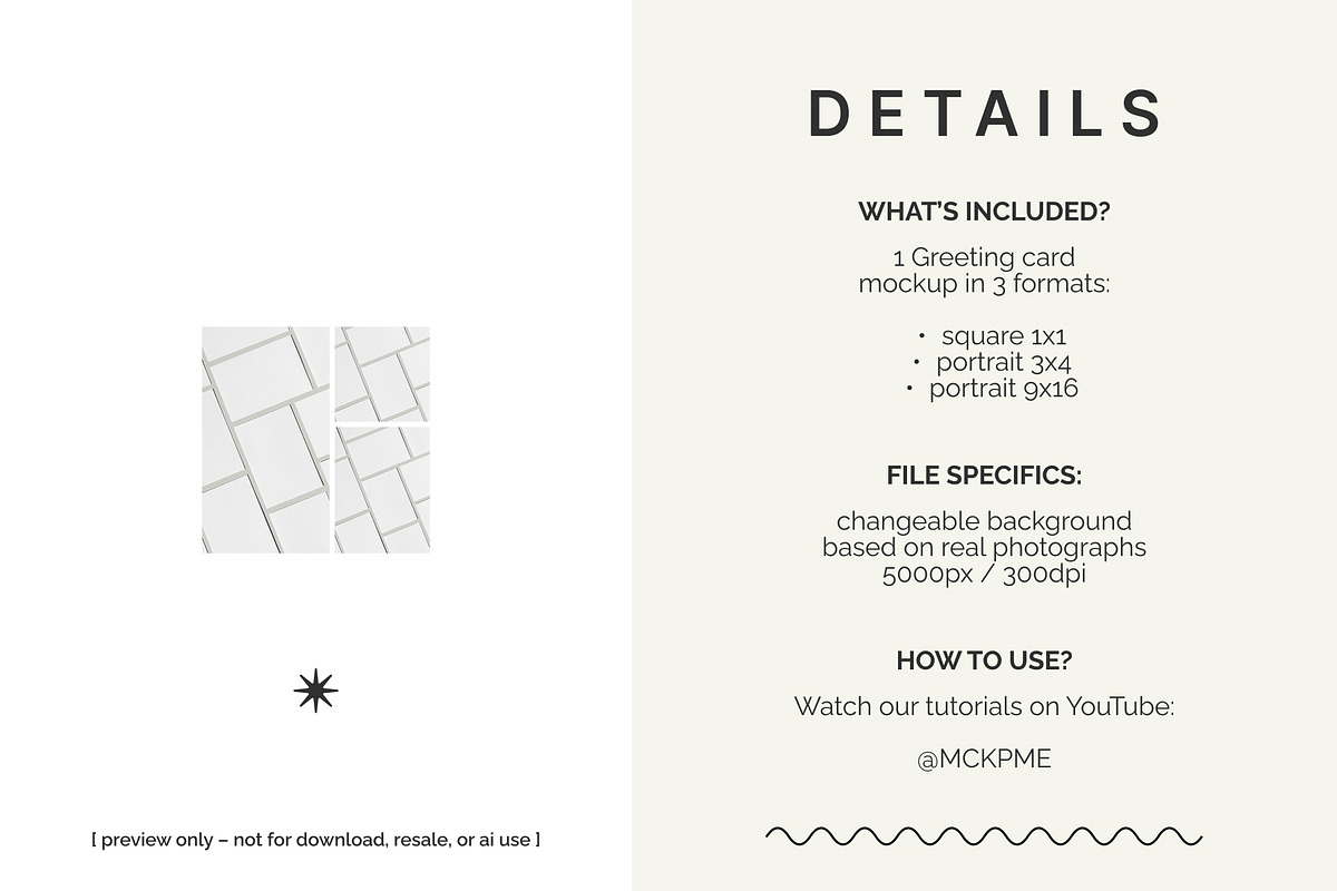 DIN A / 5x7 Greeting cards mockup, a Merchandise Mockup by MCKP*ME (Photo 2 of 5)
