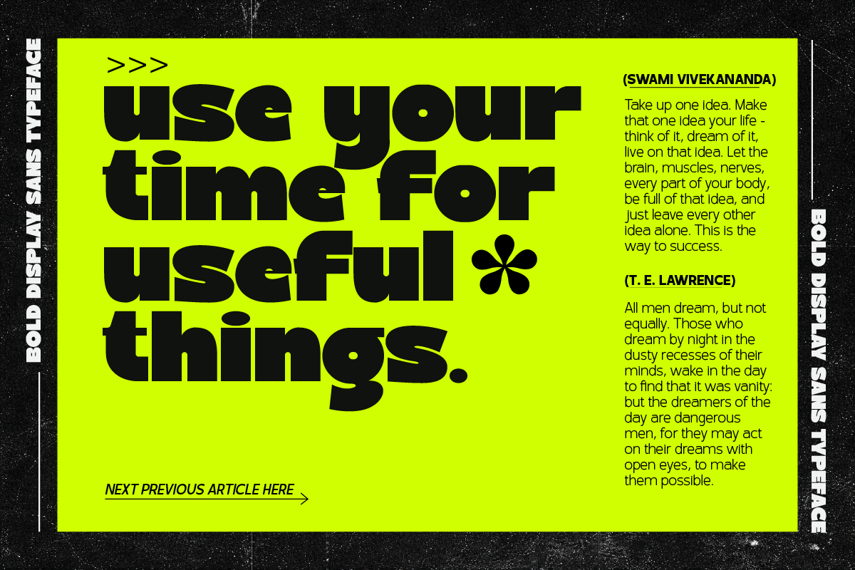 Centive Bold Futuristic Display Font, a Sans Serif Font by Ronny Studio (Photo 7 of 9)