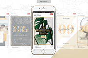 CANVA & PPT | Golden Social Media, a Social Media Template by Marigold Studios (Thumbnail 9 of 12)
