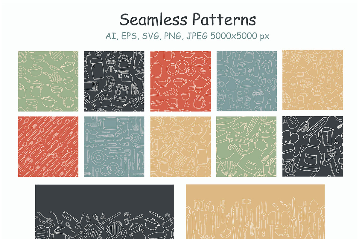 Kitchen Essentials Collection, an Object Graphic by Evgeniia