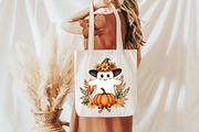 Vintage Floral Ghost Png, Halloween, an Illustration by Daily.Designs (Thumbnail 3 of 5)