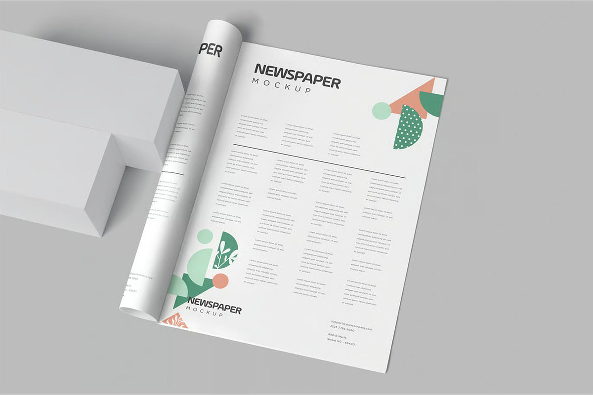 Newspaper Advert Mockups, an Advertising Mockup by megostudi0 (Photo 4 of 8)