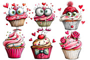 Quriky Valentine cupcake Clipart, an Illustration by Designworld (Thumbnail 3 of 5)