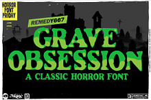 Grave Obsession - Grunge Font