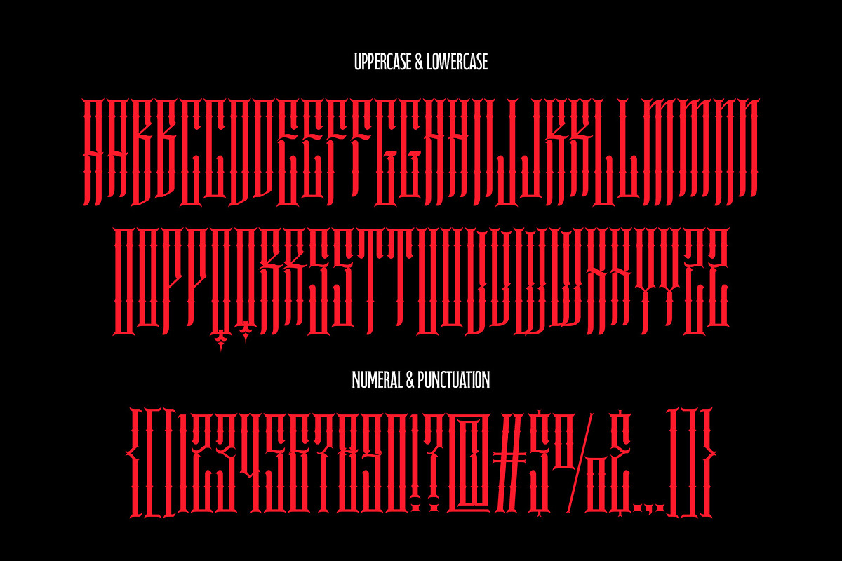 Demonics, a Blackletter Font by Dikas Studio (Photo 4 of 7)