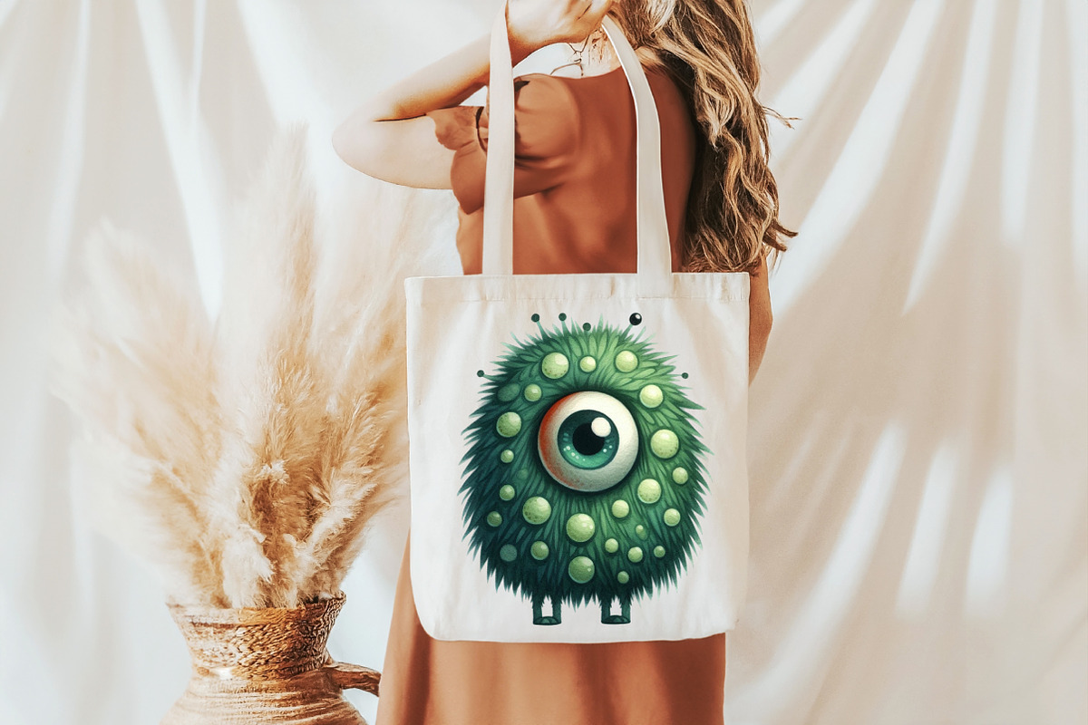 Retro Monster PNG Sublimation Bundle, an Illustration by Pixels.Craft (Photo 6 of 7)