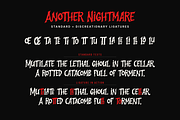 Another Nightmare - Horror Font, a Blackletter Font by agnyhasyastudio (Thumbnail 13 of 16)