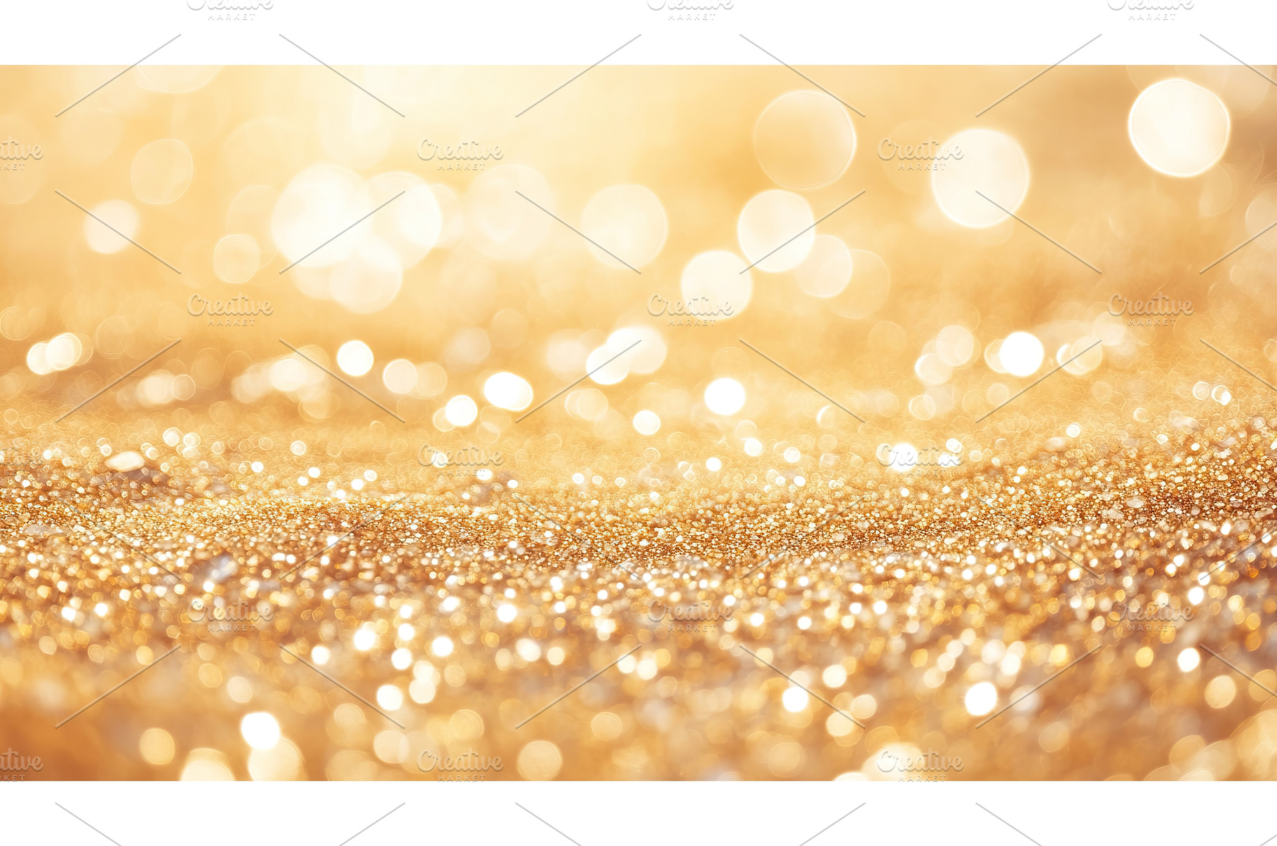 Golden glittering abstract bokeh, an Abstract Photo by Lermont51