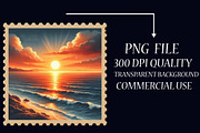 Summer Postage Stamp Clipart, an Illustration by Libby Wishes (Thumbnail 5 of 6)