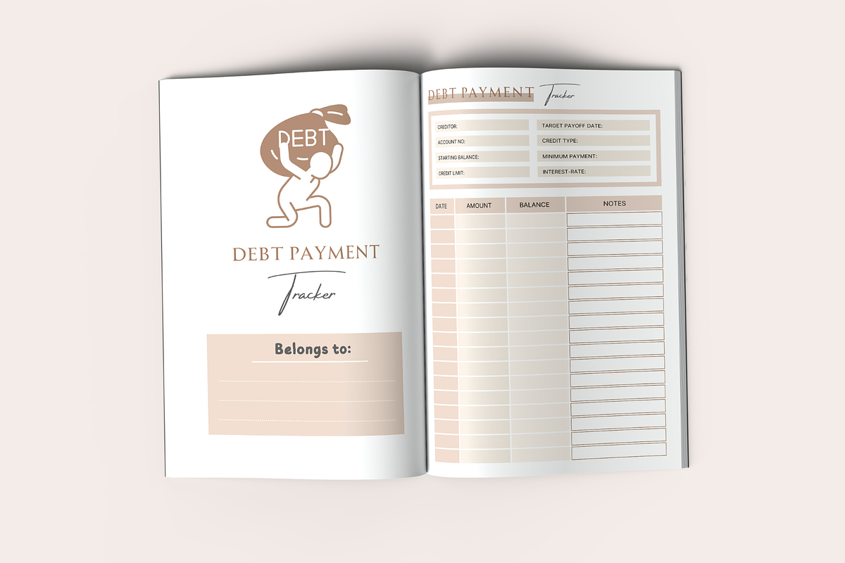 Debt Payment Tracker, a Templates & Theme by KDPISH (Photo 2 of 4)