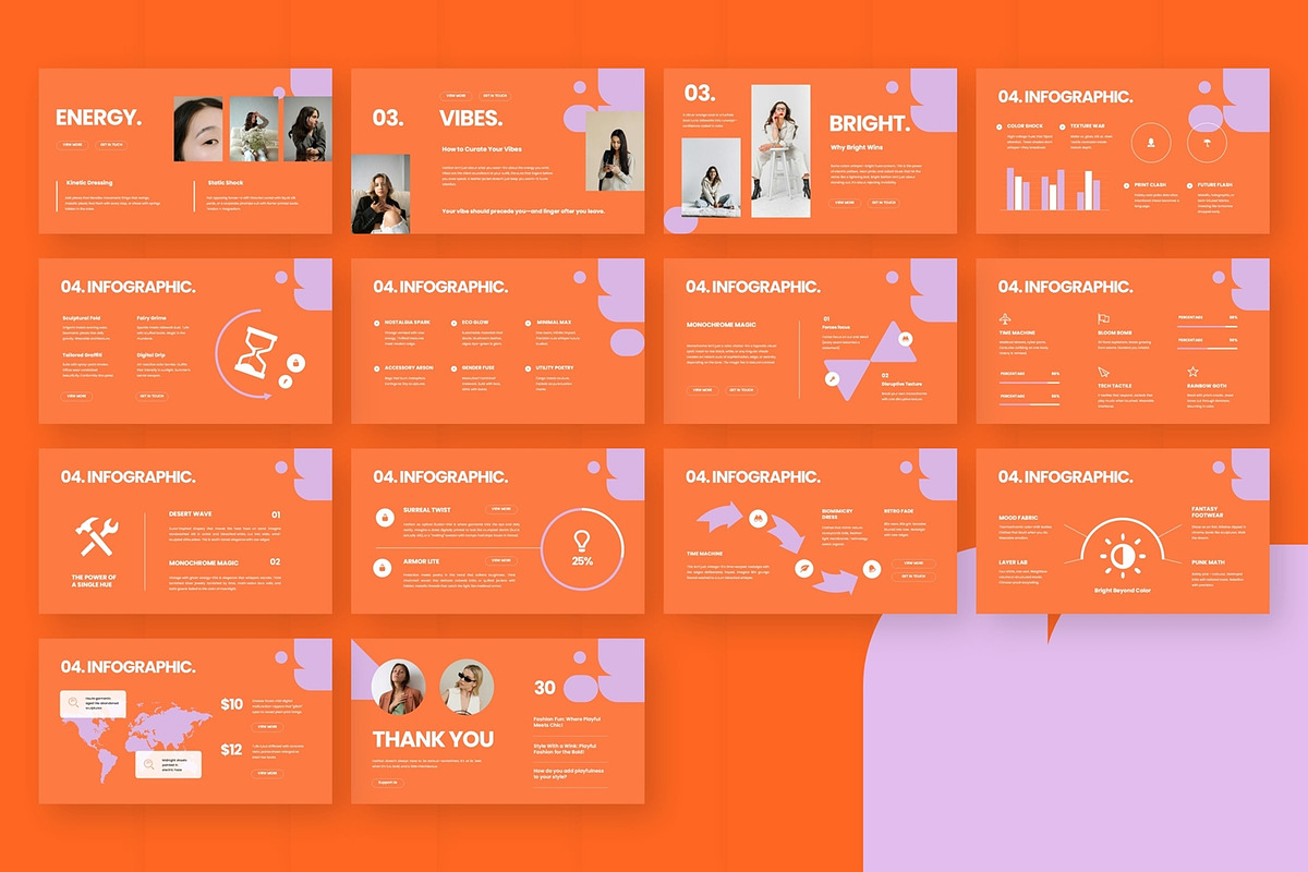 Vibrant Fashion - Powerpoint, a Presentation Template by AQR Studio (Photo 3 of 3)