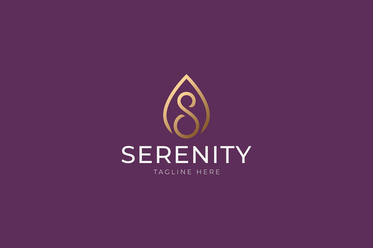 Serenity Logo Water Drop & Letter S, a Branding & Logo Template by Signatoro (Photo 1 of 3)