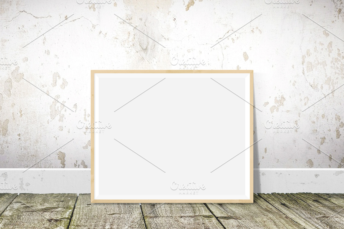Rustic frame mockup 8x10 / 16x20, a Print Template by PinkJellyfish (Photo 3 of 12)