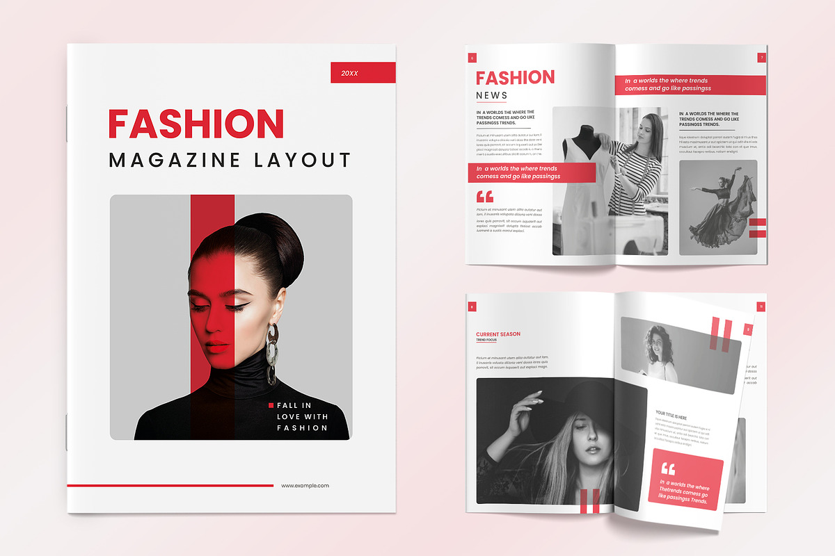 Fashion Magazine Template, a Magazine Template by graphypix (Photo 1 of 9)