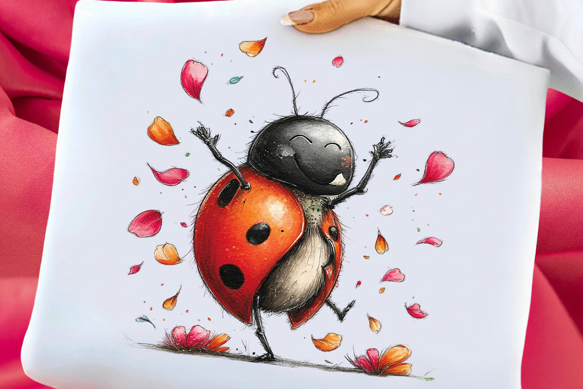 Whimsical Ladybug Clipart, an Illustration by Libby Wishes (Photo 5 of 8)