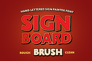 PM-Signboard Brush, a Handwritten Font by Paper Moon Graphic Supply (Thumbnail 1 of 10)
