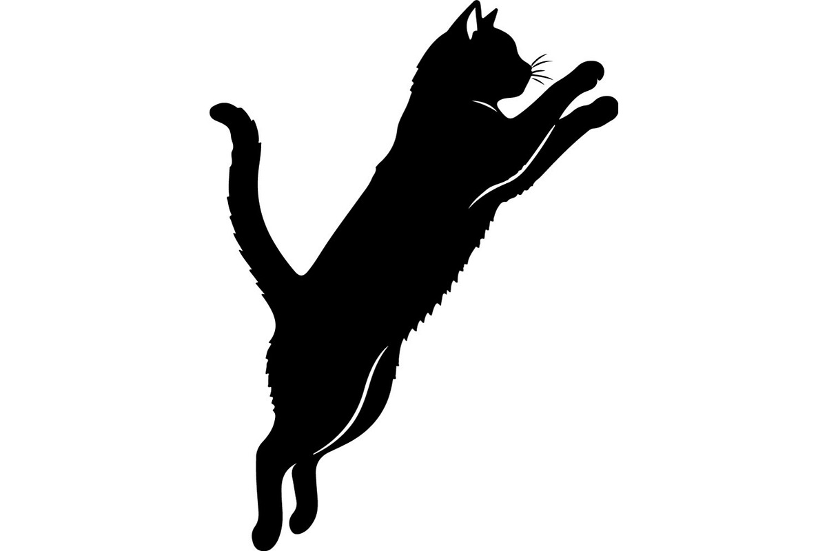 Cute Cat Silhouette Mega Vector Bund, an Animal Illustration by Designer_Momina (Photo 15 of 34)