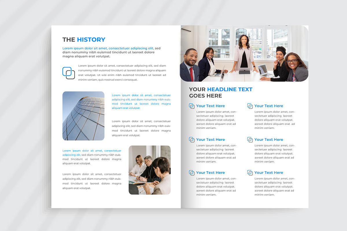 Modern Annual Report Template, a Brochure Template by pixelcreatx (Photo 5 of 6)