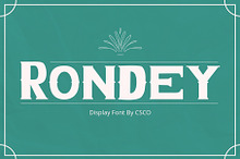 Rondey – Display Font