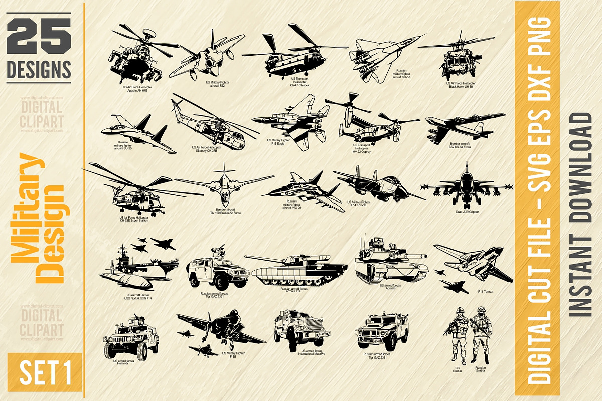 Military Design - Army Vehicle SVG, a Transportation Illustration by Digital-Clipart (Photo 2 of 5)