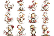 Whimsical Spring Duck Clipart, an Illustration by Designking (Thumbnail 3 of 5)