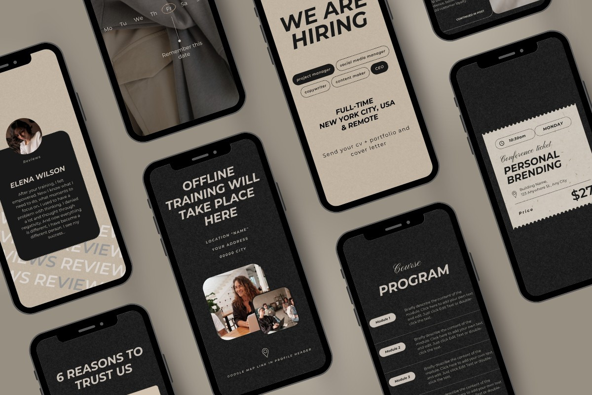 Multipurpose Business Stories Tmplts, a Social Media Template by Make It Yours Lab. (Photo 4 of 27)