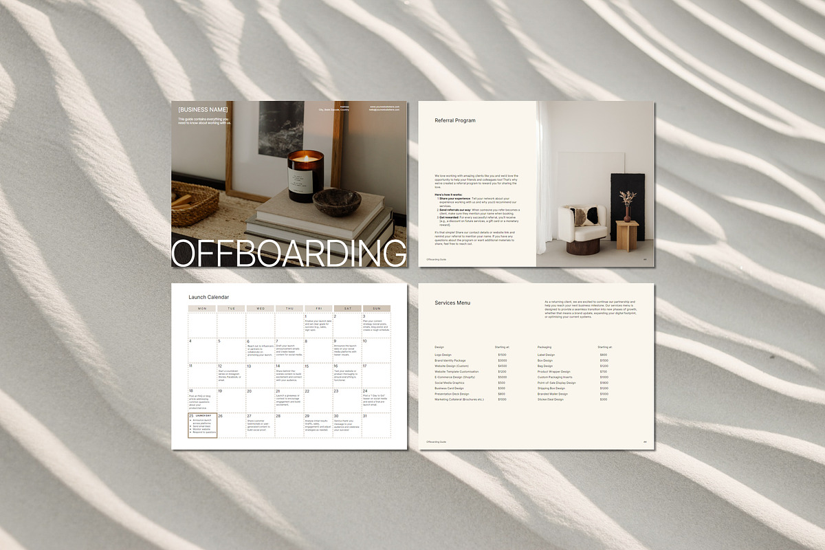 Minimalist Offboarding Guide, a Brochure Template by Gem Media (Photo 2 of 8)