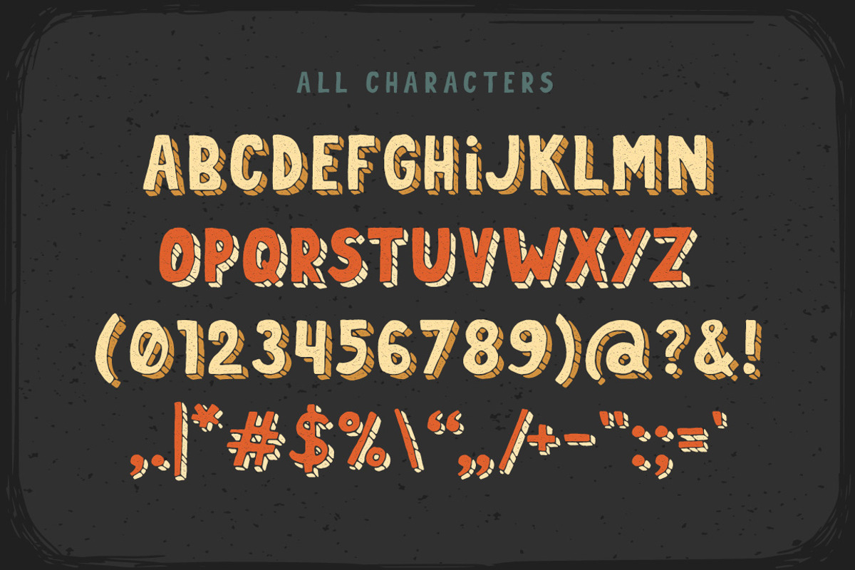 Dirty Cartoon font preview 2