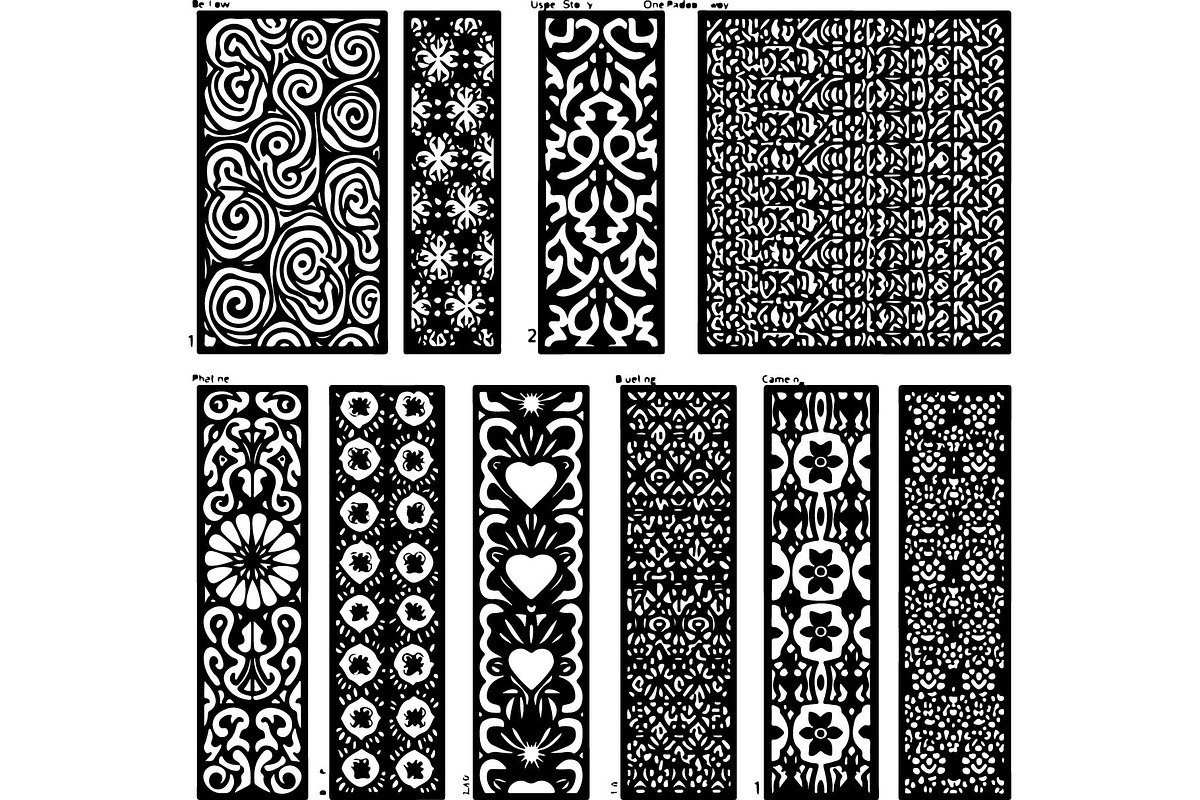 Black Lasercut Panel Bundle, an Object Graphic by Designer_Momina (Photo 7 of 13)