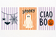 Retro Halloween Clipart Spooky Print, a Seasonal Illustration by SugarCloudStudioArt (Thumbnail 5 of 5)