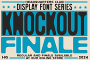 KNOCKOUT, a Font by Headquarters (Thumbnail 1 of 3)