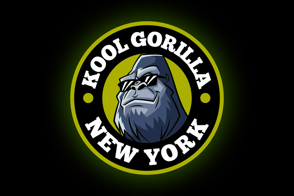 Cool Gorilla Logo, a Poster Template by Suhandi