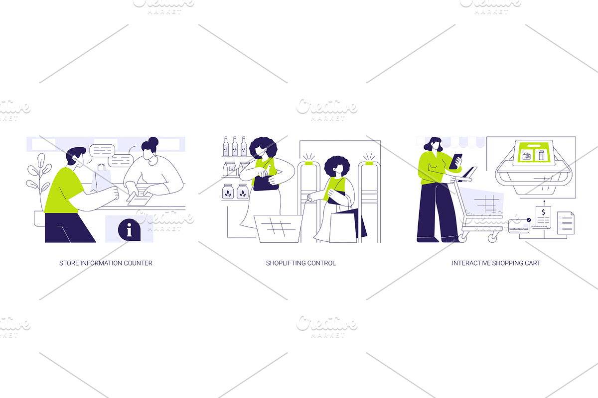 Smart store isolated cartoon vector, a Finance Illustration by Visual Generation