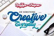 Hi Monday Script, a Script Font by Rudhi Sasmito (Thumbnail 2 of 7)